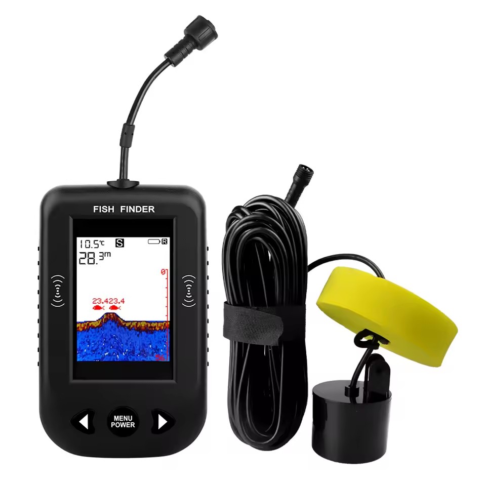 إنذار 100 متر المحمولة السونار - مراجعة Fishing Depth Finder وسعره