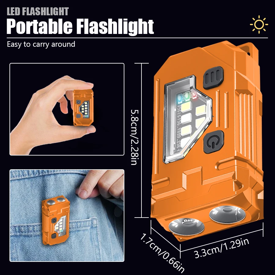 سلسلة مفاتيح صغيرة EDC مصباح ي - مراجعة Fishing Light وسعره