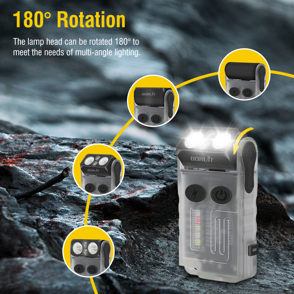 BORUiT V20 مصباح يدوي LED مع ص - مراجعة Fishing Light وسعره