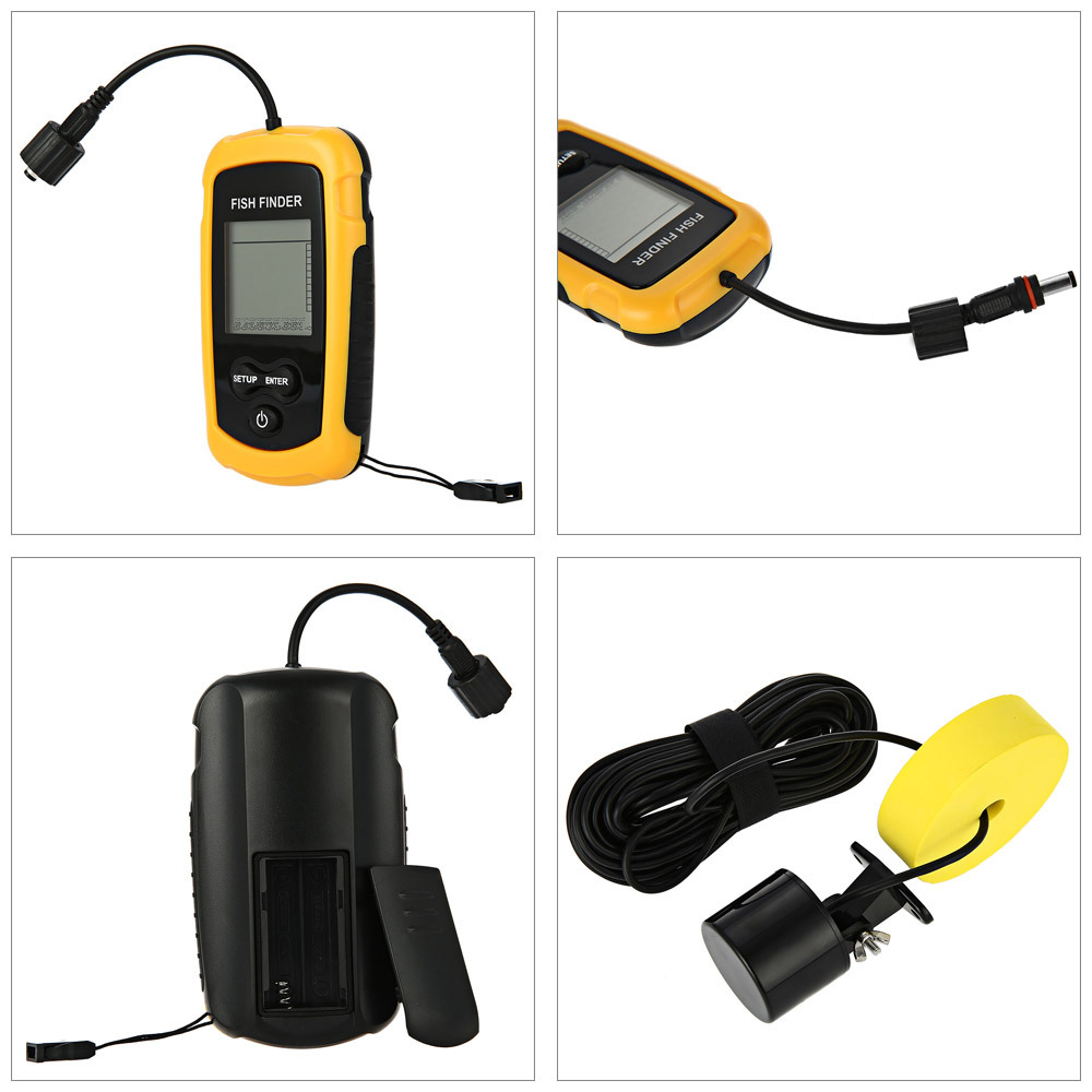 جهاز سونار محمول لتحديد مواقع  - مراجعة Fishing Depth Finder وسعره